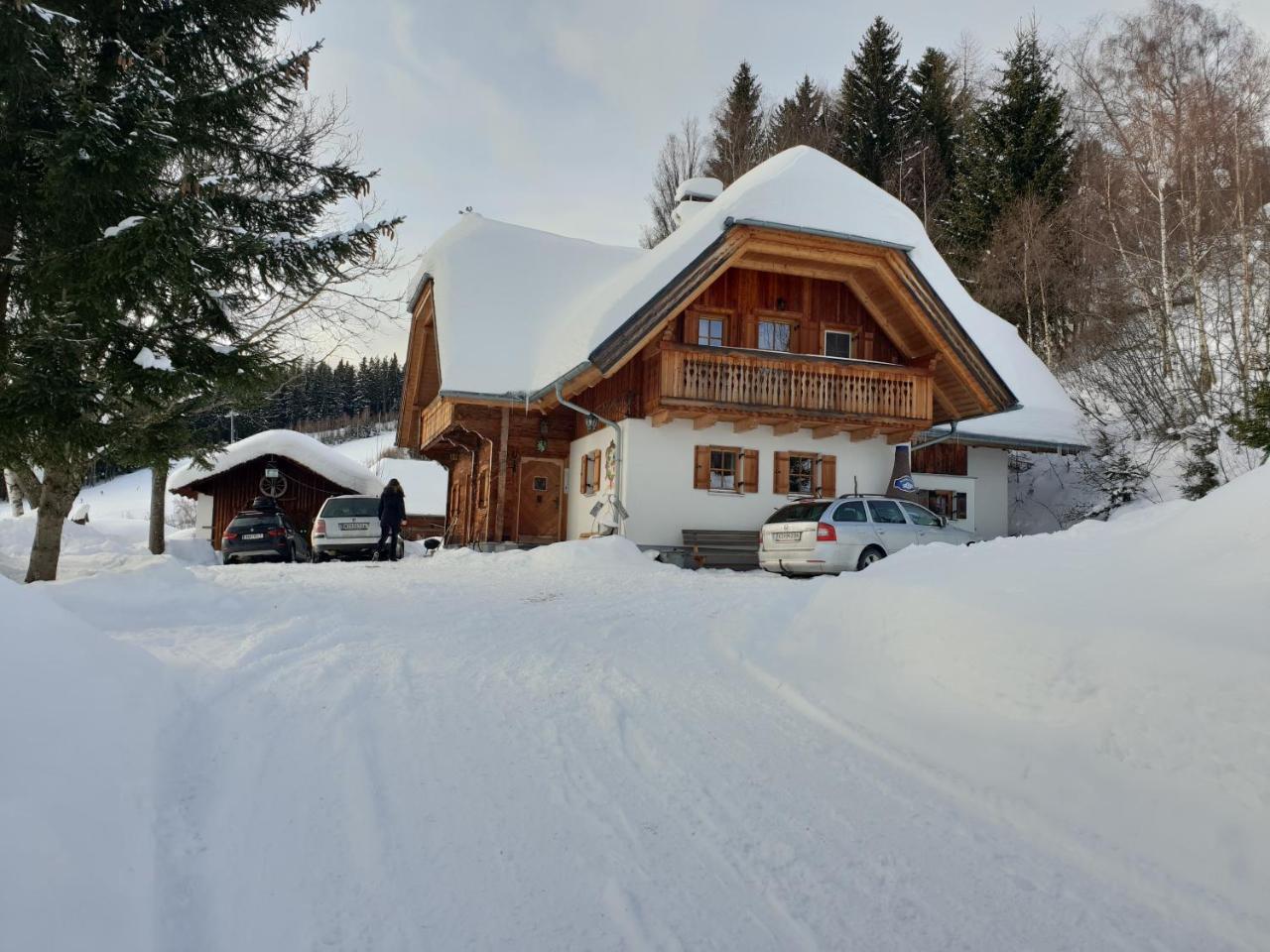 Waldheimathuette Villa Sankt Kathrein am Hauenstein Bagian luar foto