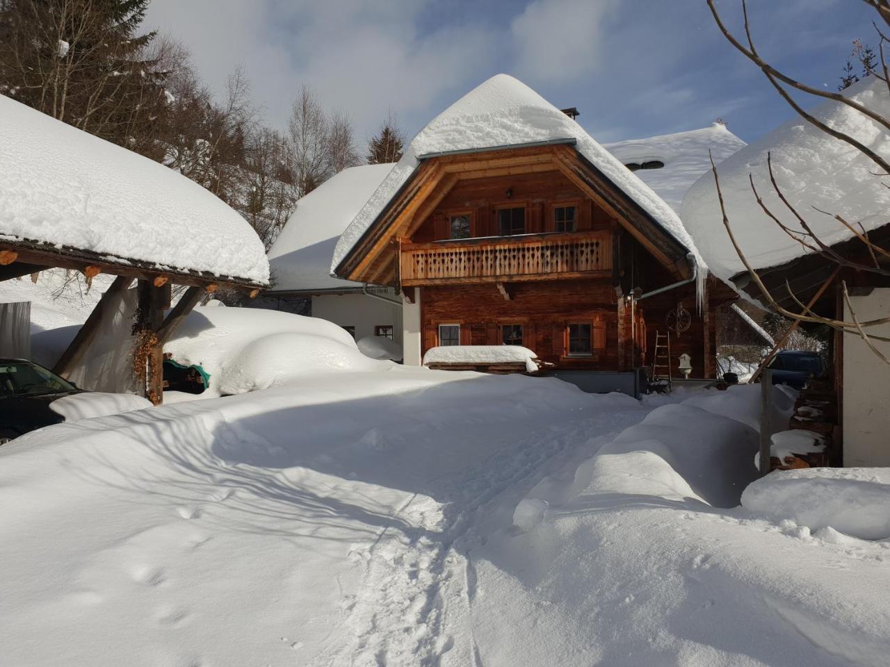 Waldheimathuette Villa Sankt Kathrein am Hauenstein Bagian luar foto