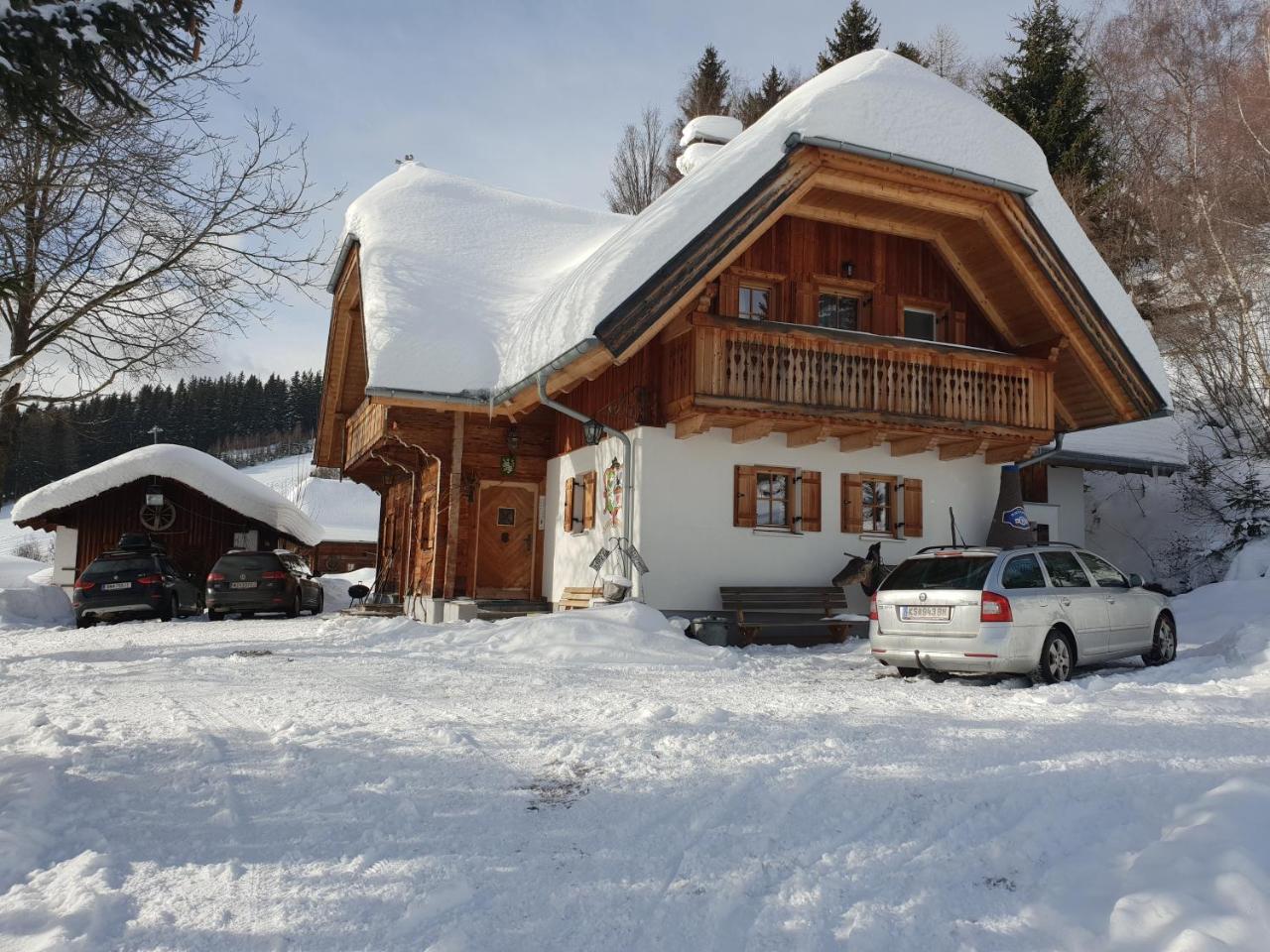 Waldheimathuette Villa Sankt Kathrein am Hauenstein Bagian luar foto