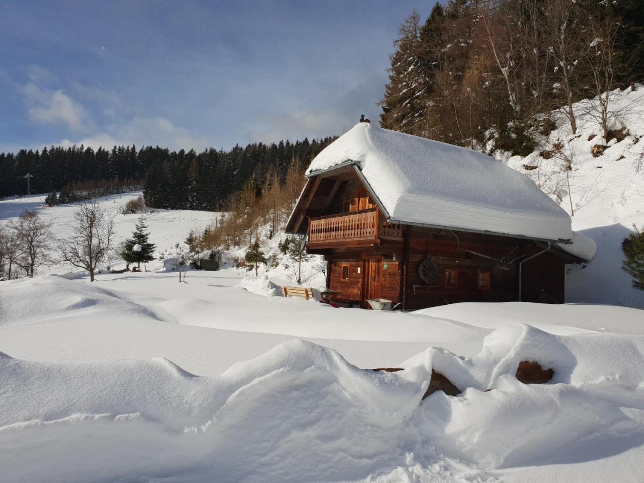 Waldheimathuette Villa Sankt Kathrein am Hauenstein Bagian luar foto